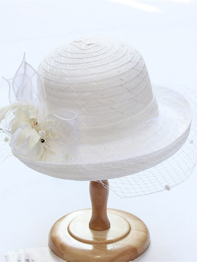 Hat Bucket Hat Sun Hat Black Purple Pink Party Outdoor Dailywear Floral Floral Portable Windproof Comfort for Women