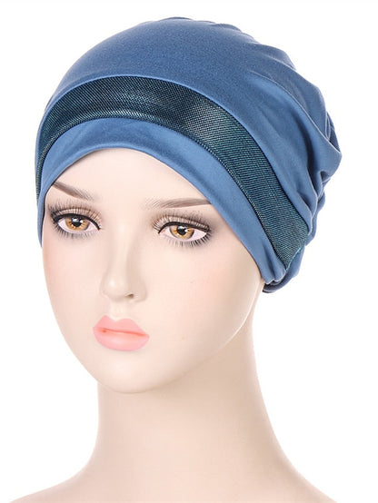 Soft Stretchy Under Scarf Cap for Women Soild Color Inner Hijab Bonnet Muslim Under Hijab Turban Hat for Women