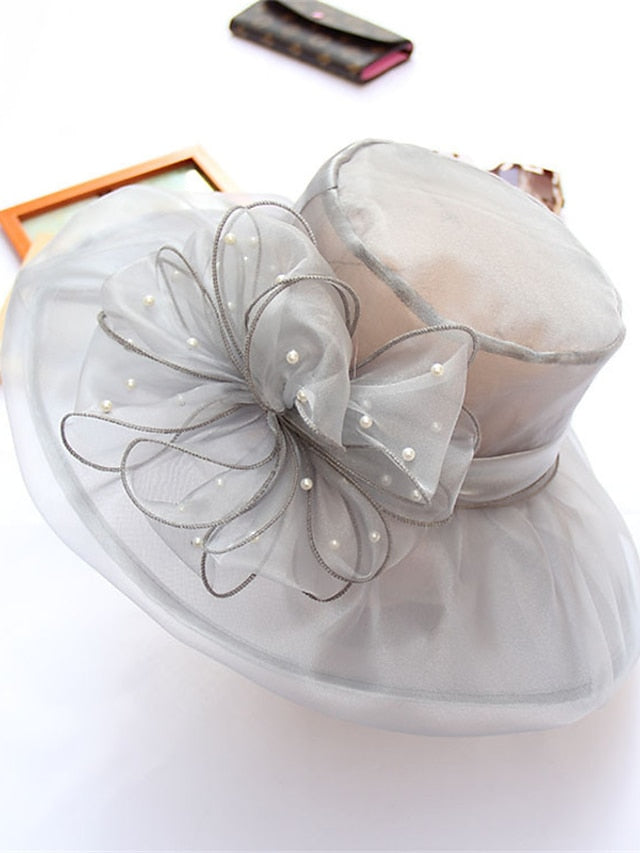 Hat Sun Hat Black Blue Purple Outdoor Home Street Sequins Flower Portable Windproof Comfort for Women