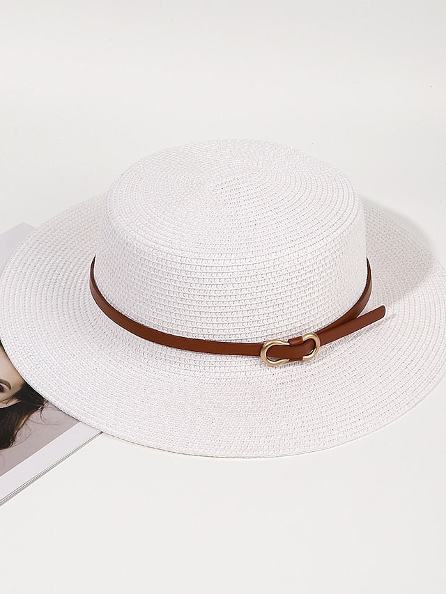 Sun Hat Straw Hat Holiday Straw Vacation Casual Beach Sunscreen Breathability Comfortable 1 pcs for Women