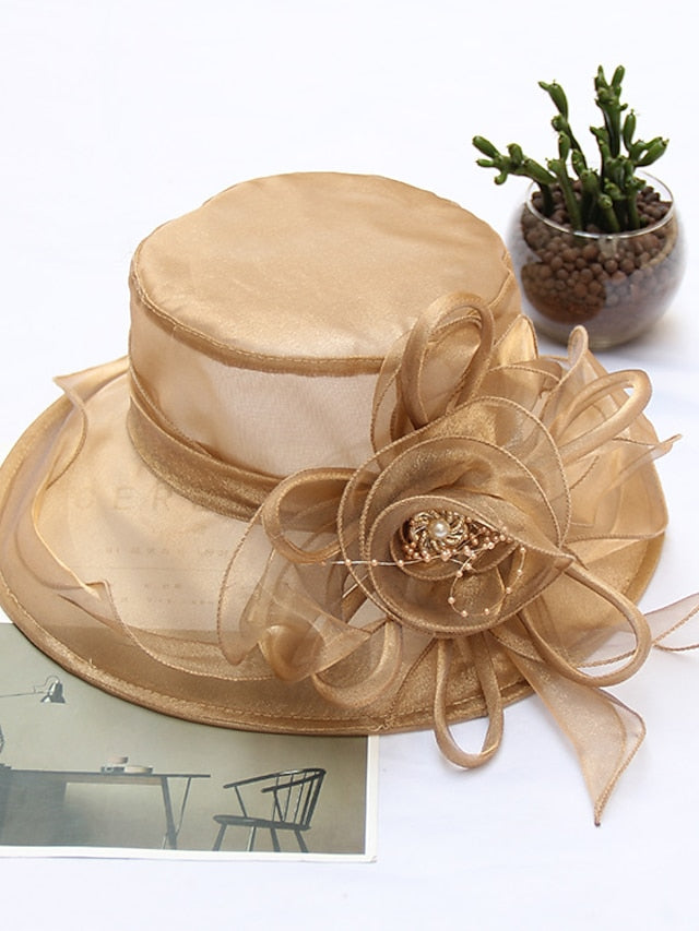 Party Hat Party Wedding Street Flower Solid Color Wine Pink Hat Fall Winter Spring Summer for Women