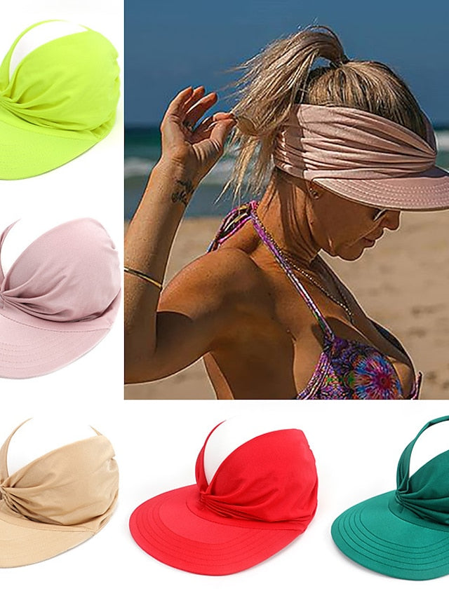 Sun Hat Floppy Hat Outdoor Daily Crystal / Rhinestone Solid / Plain Color Polyester Boho Casual Casual / Daily 1 pcs for Women