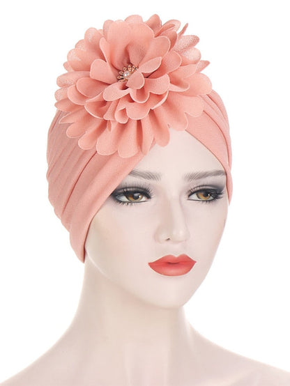 Multi Colors Bandanas Women Stretchy Turban Flower Muslim Hat Headband Wrap Female Hijab Indian Cap Head Wrap for Women for Women