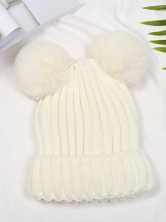 Hat Beanie / Slouchy Black Pink Yellow Outdoor Street Dailywear Knit Pure Color Comfort Warm Breathable for Women