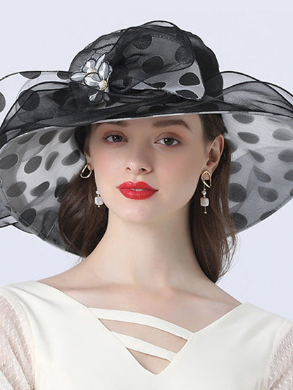 Hat Bucket Hat Sun Hat Green Black Purple Party Outdoor Dailywear Floral Floral Polka Dot Portable Windproof Comfort for Women