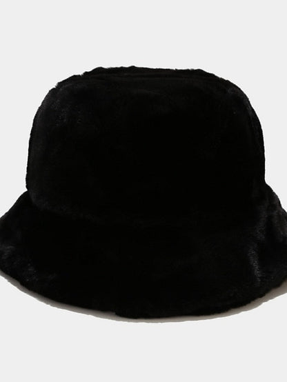 Winter Solid Fur Fluffy Bucket Hats Women Outdoor Warm Sun Hat Soft Furry Fisherman Cap Girl Fashion Panama Cap for Women