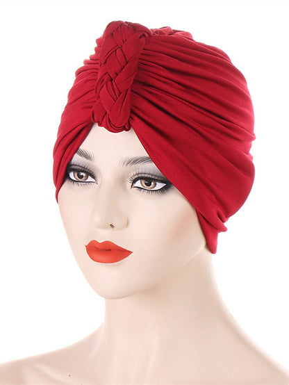 Fashion Inner Hijab Cap Black White Navy Colors Turban Hat Female Bandana Headband Hair Cover Cap Ladies Head Wraps Muslim Headscarf Bonnet for Women