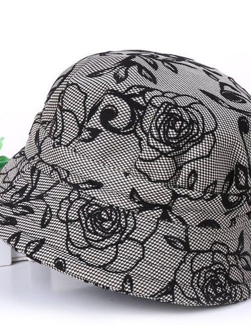Hat Bucket Hat Pink Wine Fuchsia Street Dailywear Sports Outdoor Flower Flower Portable Windproof Comfort for Women