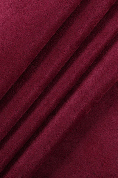 U Neck Suede Cami Sexy Maxi Dress