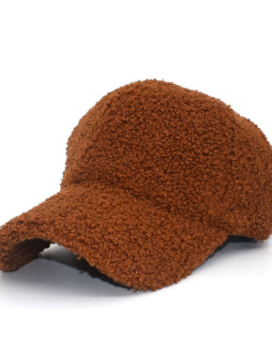 Hat Baseball Cap Winter Hats Black Pink Khaki Outdoor Street Dailywear Fleece Pure Color Windproof Comfort Warm for Women