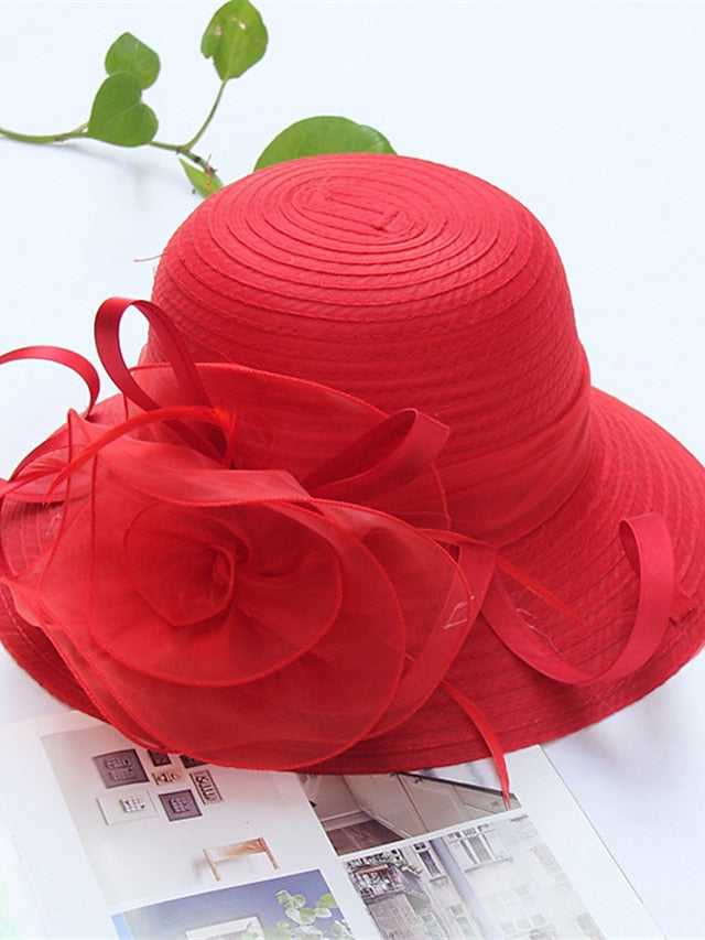 Hat Bucket Hat Sun Hat Light Pink Green Black Party Outdoor Dailywear Floral Floral Portable Windproof Comfort for Women