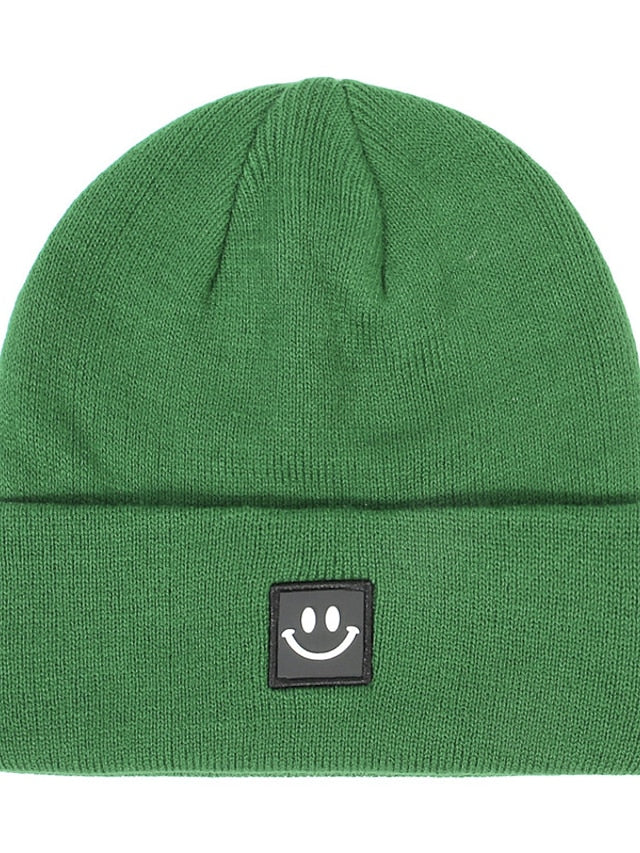 Hat Beanie / Slouchy Light Pink Green Purple Outdoor Street Dailywear Knit Pure Color Comfort Warm Breathable for Women