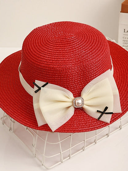 Sun Hat Straw Hat Daily Holiday Straw Vacation Beach Sunscreen Casual / Daily 1 pcs for Women