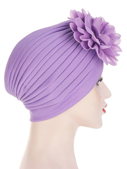 Multi Colors Bandanas Women Stretchy Turban Flower Muslim Hat Headband Wrap Female Hijab Indian Cap Head Wrap for Women for Women
