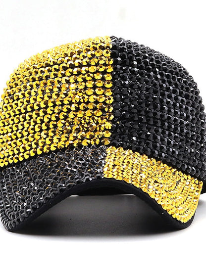 1pcs Summer Men's Baseball Cap Wild Rhinestone Caps Fashion Personality Street Highlights Hip-hop Hats for Women
