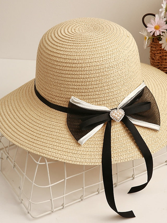 Sun Hat Straw Hat Daily Holiday Straw Vacation Beach Sunscreen 1 pcs for Women