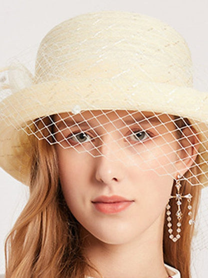 Hat Bucket Hat Sun Hat Black Purple Pink Party Outdoor Dailywear Floral Floral Portable Windproof Comfort for Women